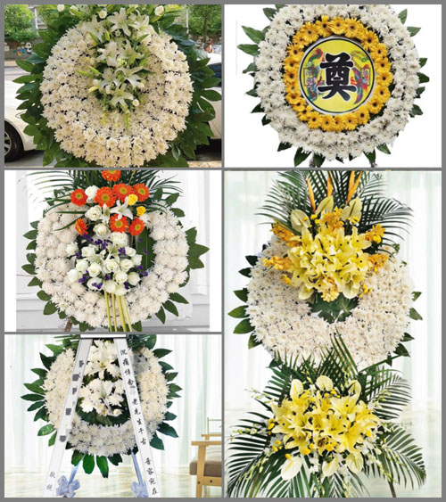 安徽六安市霍山县与儿街镇大沙埂村花圈速递